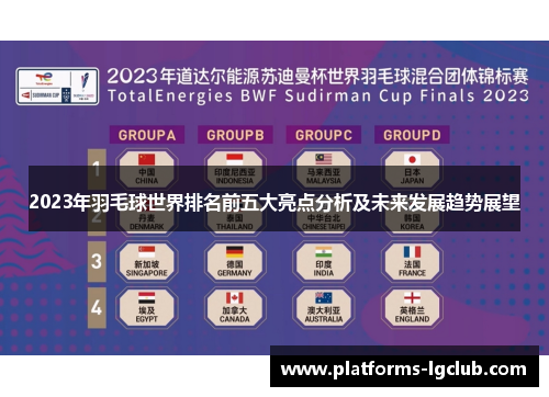2023年羽毛球世界排名前五大亮点分析及未来发展趋势展望