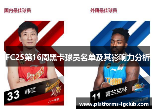 FC25第16周黑卡球员名单及其影响力分析 FC25第16周黑卡球员名单及其影响力分析